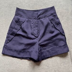 BCBGeneration Navy High Wasted Shorts